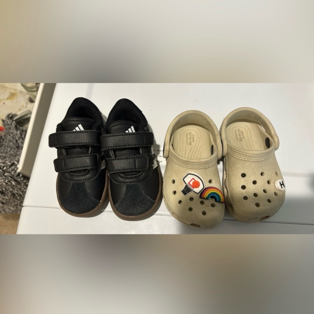 Adidas+Crocs size 5c